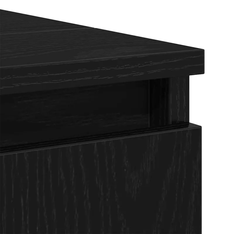 Vonios baldų rinkinys su saugykla 3 pcs Juodas ąžuolas