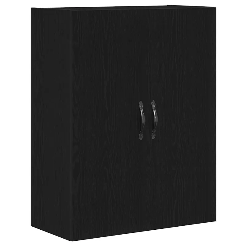 Aukštas spintelė 2 pcs Juodas ąžuolas