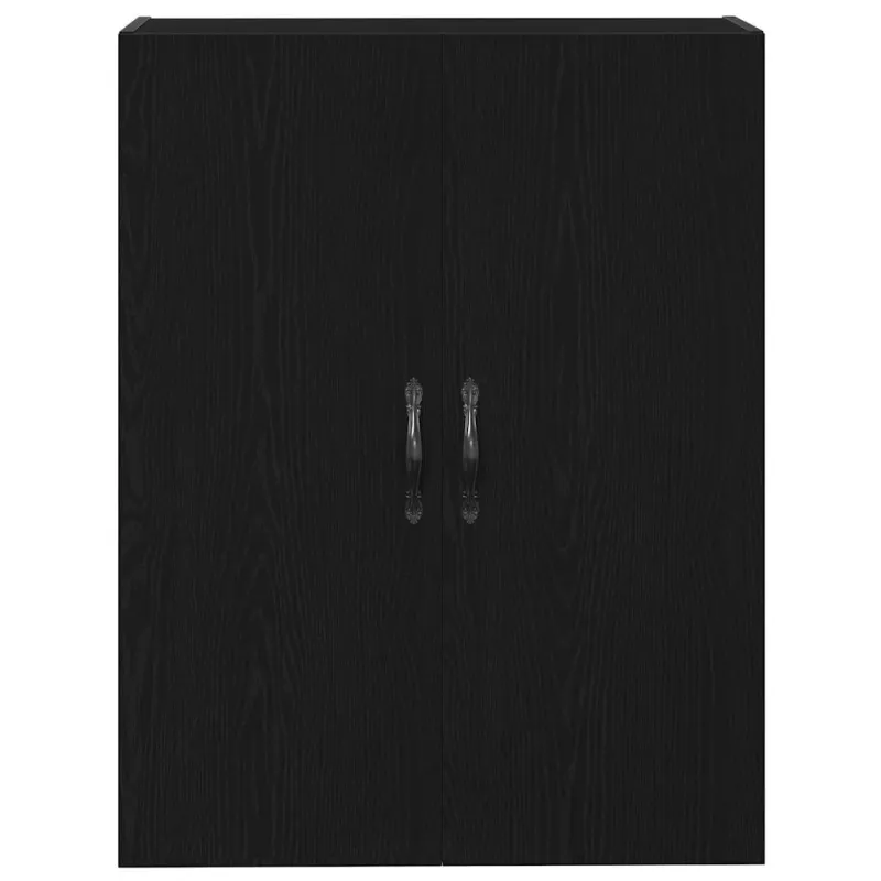 Aukštas spintelė 2 pcs Juodas ąžuolas