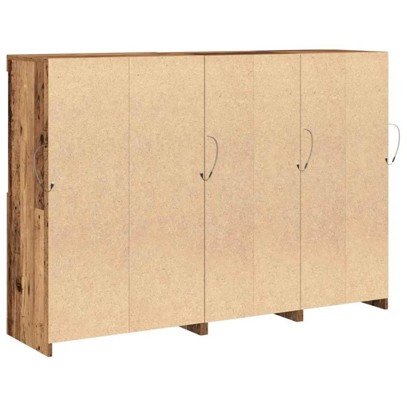 LED Bufetas Senas medis 142,5 x 37 x 100 cm Apdirbta mediena