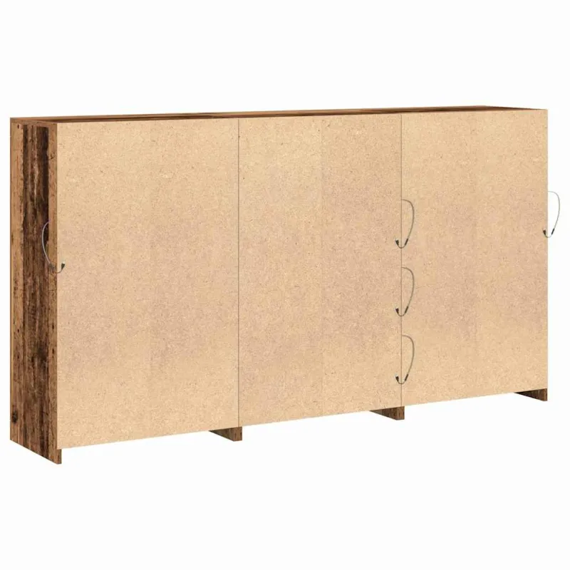 LED Bufetas Senas medis 181,5 x 37 x 100 cm Apdirbta mediena