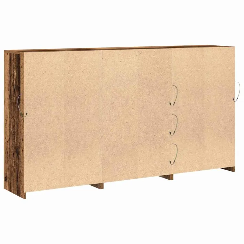 LED Bufetas 3 pcs Senas medis 202 x 37 x 100 cm