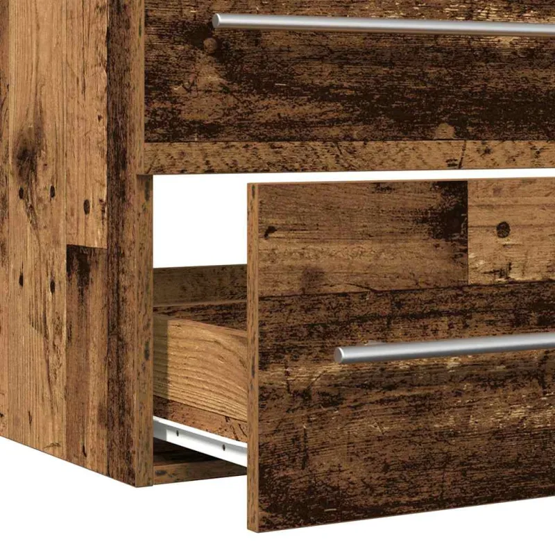 Vonios kriauklės spinta 2 pcs Senovinis medis 80 x 38,5 x 48 cm