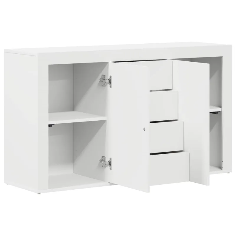 Kabalas su stalčių Balta 120 x 36 x 69 cm Apdirbta mediena