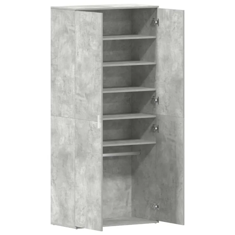 Batu skrynia Betono pilka 80 x 39 x 178 cm Apdirbta mediena