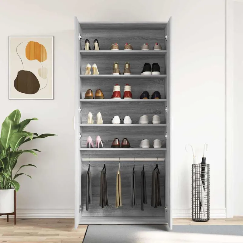 Batu skrynia Pilkas Sonoma 80 x 39 x 178 cm Apdirbta mediena