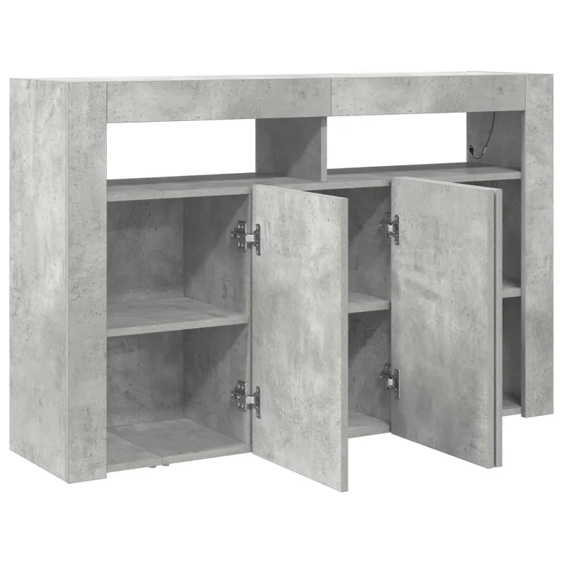 Kabalas Betono pilka 116 x 30 x 75 cm Apdirbta mediena