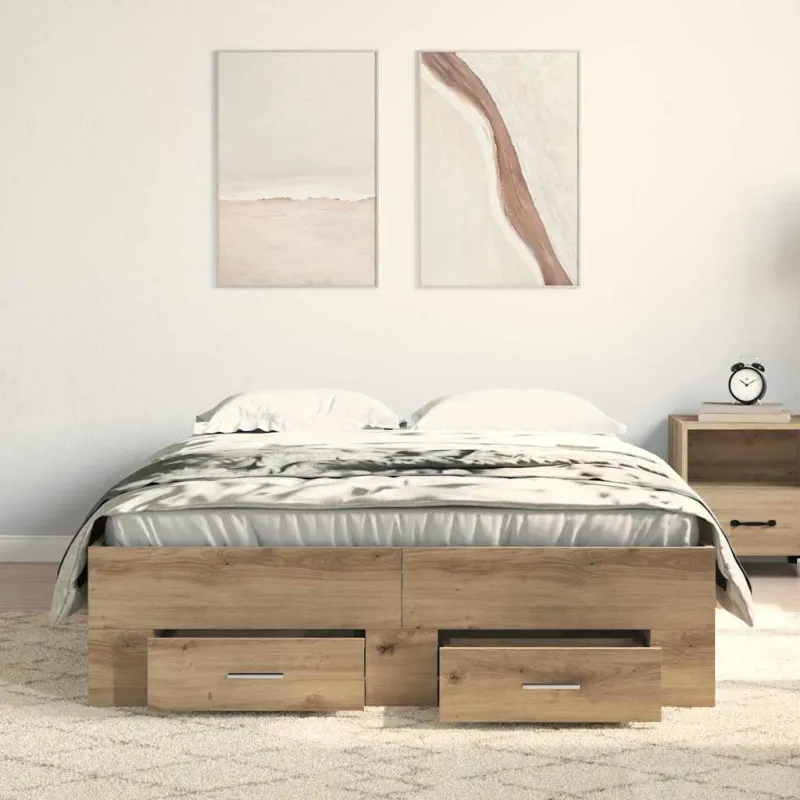 Lovos rėmas Amatininkų ąžuolas 120 x 200 cm Apdirbta mediena