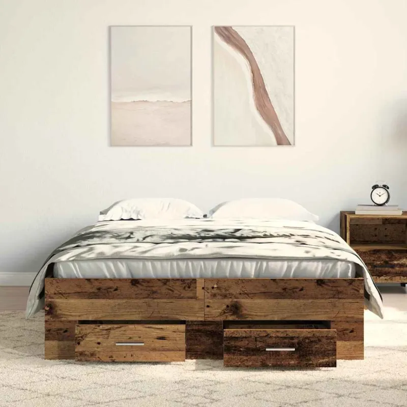 Lovos rėmas Senovinis medis 120 x 190 cm Apdirbta mediena