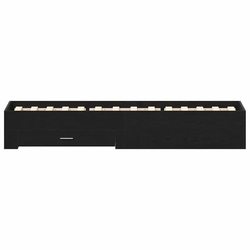 Lovos rėmas Juodas ąžuolas 100 x 200 cm Apdirbta mediena