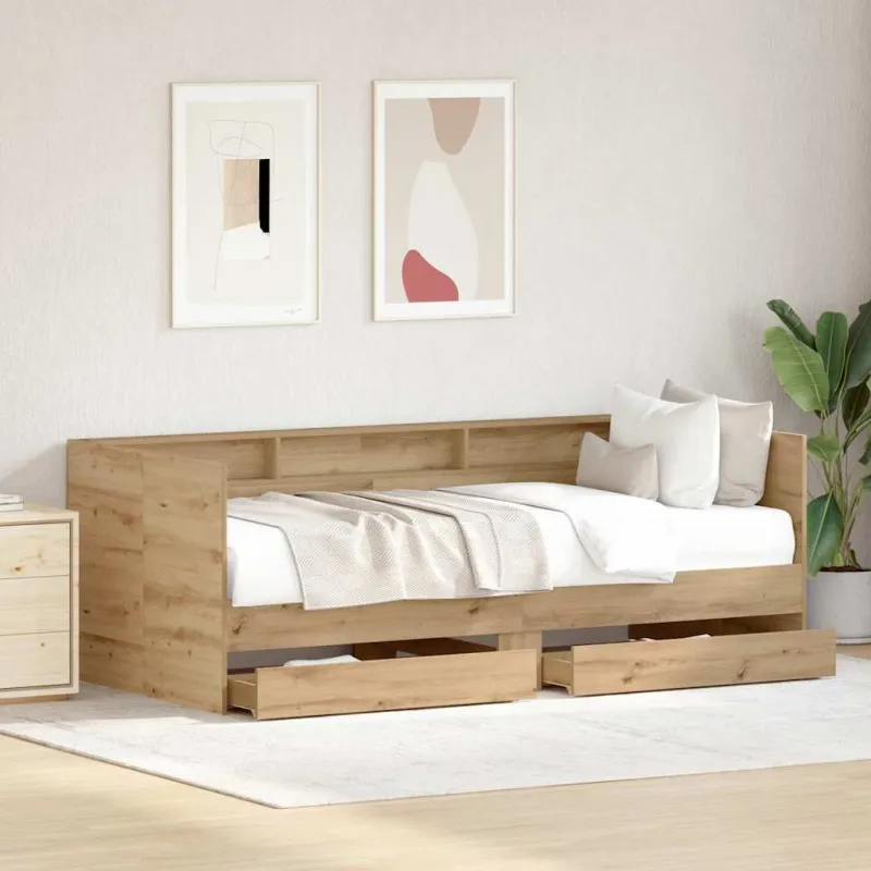 Dienos lova Amatininkų ąžuolas 100 x 200 cm Apdirbta mediena