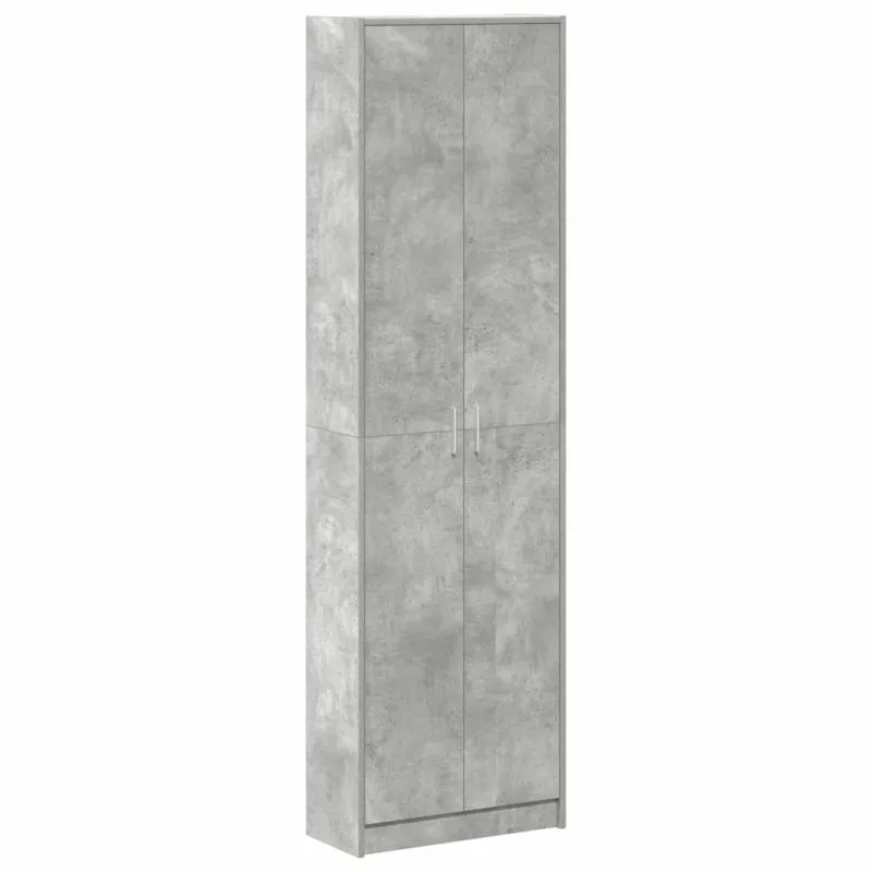 Spinta Betono pilka 55 x 25 x 189 cm Apdirbta mediena