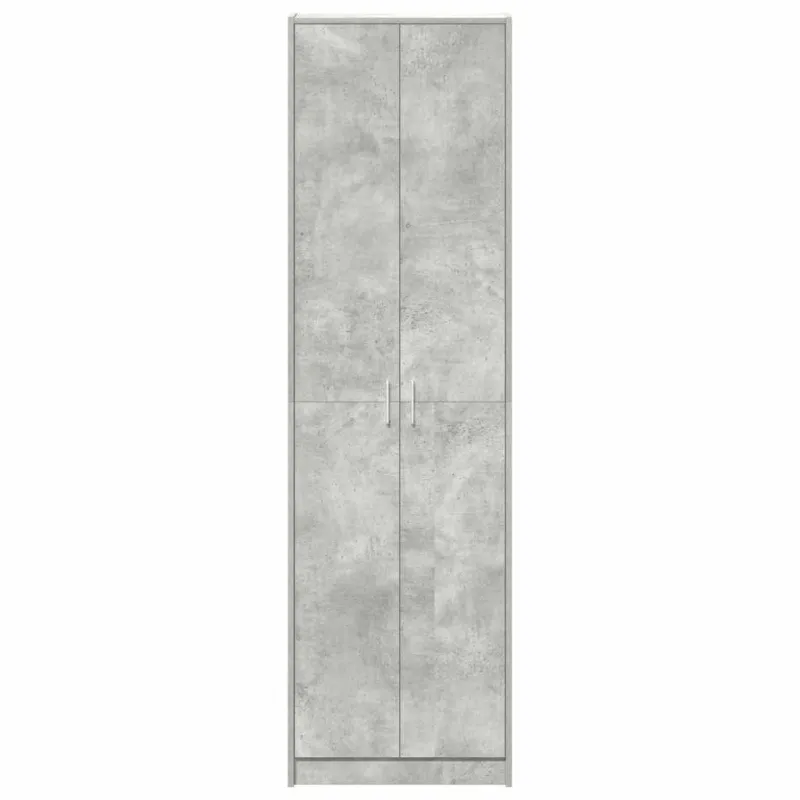 Spinta Betono pilka 55 x 25 x 189 cm Apdirbta mediena