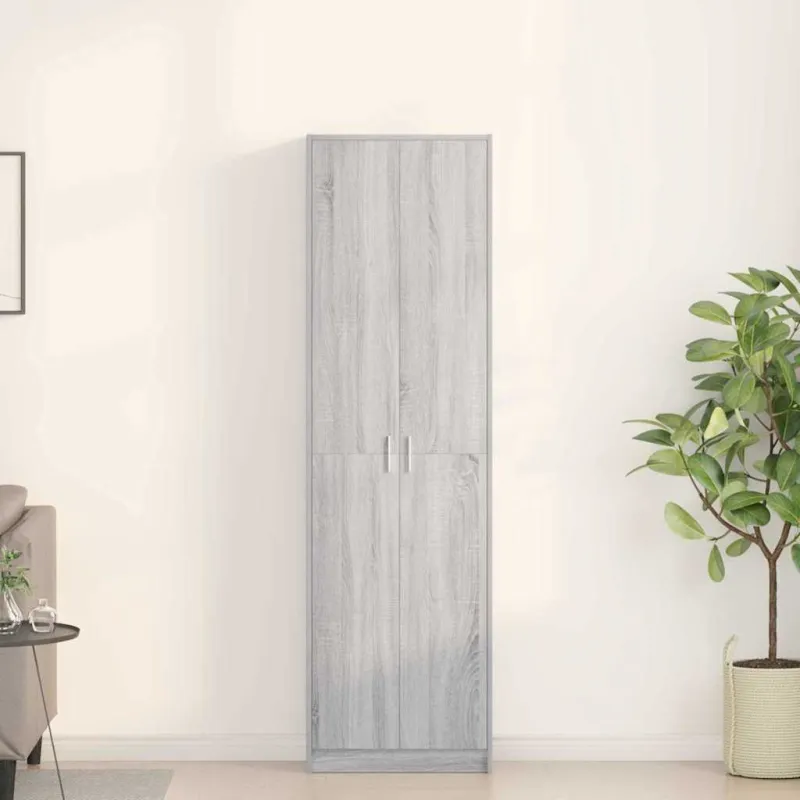 Spinta Pilkas Sonoma 55 x 25 x 189 cm Apdirbta mediena