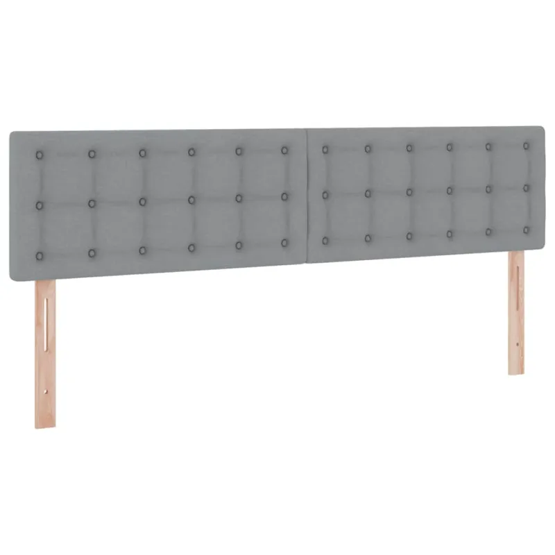 LED saugojimo lova su čiužiniu Šviesiai pilka 180 x 200 cm