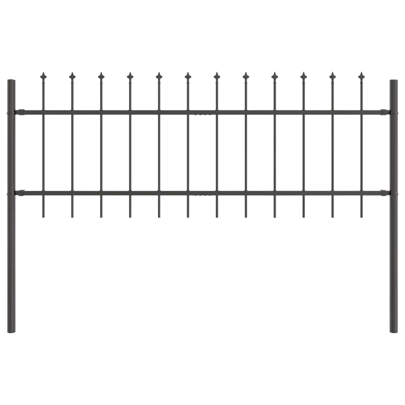 Sodo tvora 2 pcs Pilka 3,4 x 0,6 m Miltelinis plienas