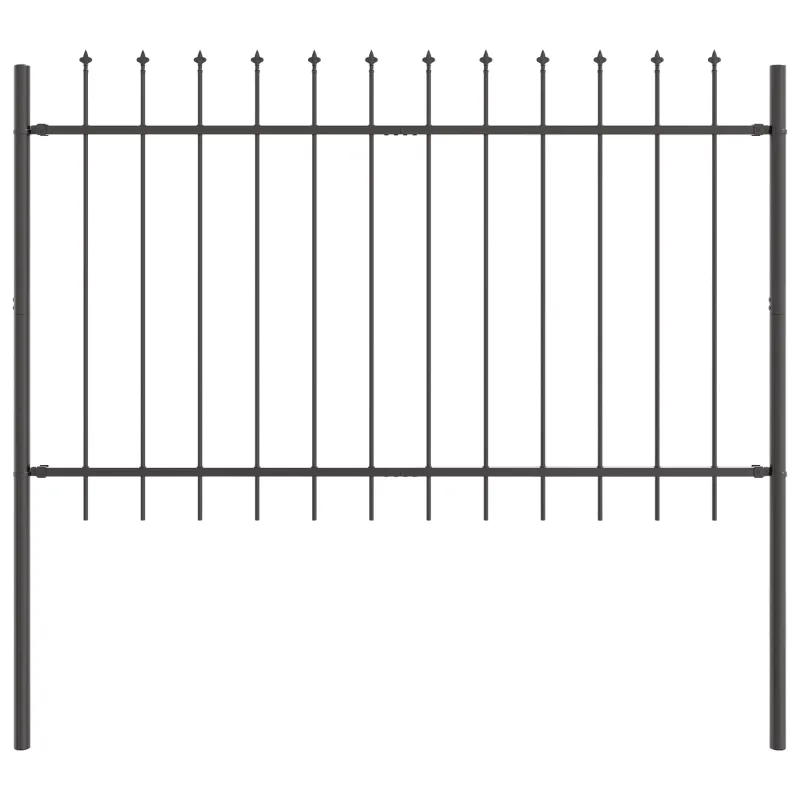 Sodo tvora 2 pcs Pilka 3,4 x 0,8 m Miltelinis plienas
