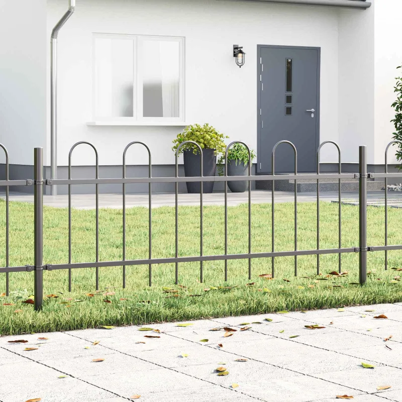Sodo tvora 2 pcs Pilka 3,4 x 0,6 m Miltelinis plienas