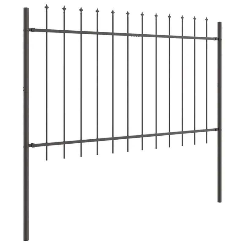 Sodo tvora 3 pcs Pilka 5,1 x 0,8 m Miltelinis plienas
