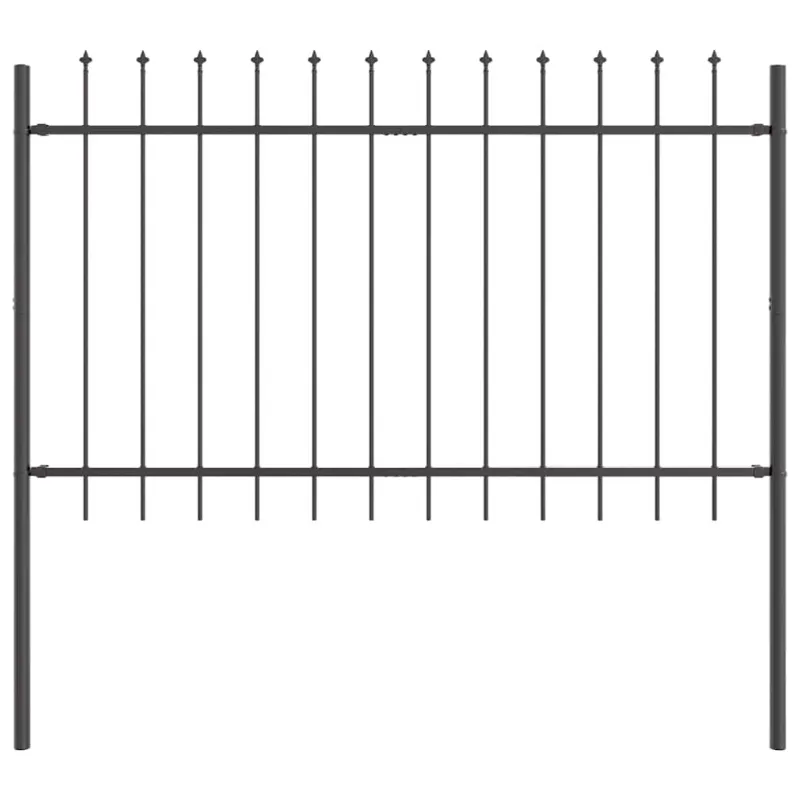 Sodo tvora 3 pcs Pilka 5,1 x 0,8 m Miltelinis plienas