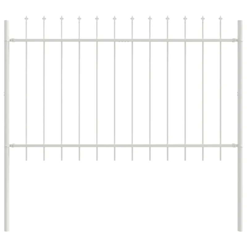 Sodo tvora 3 pcs Balta 5,1 x 1,2 m Miltelinis plienas