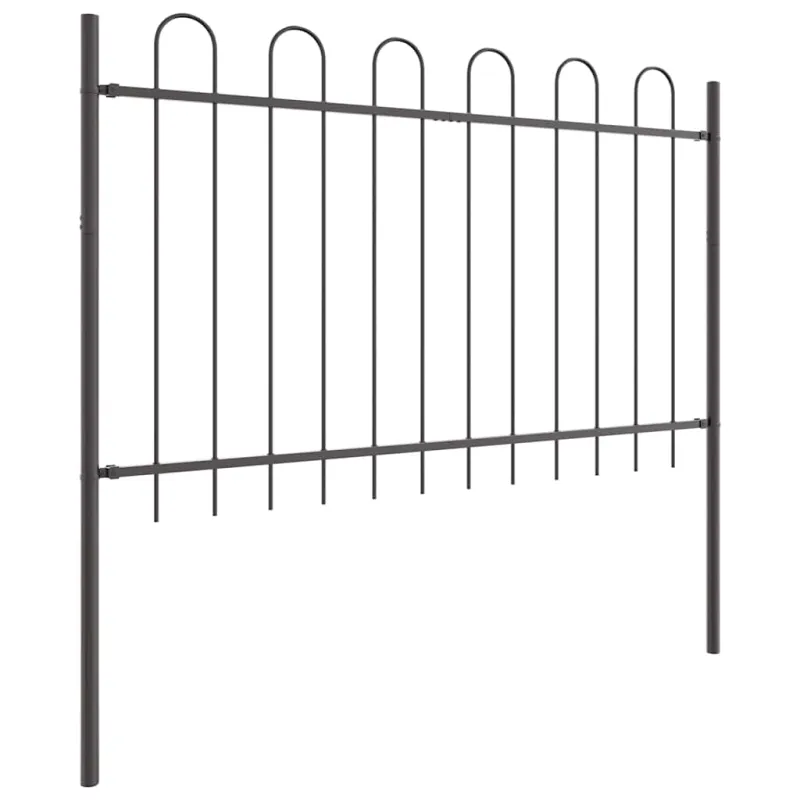 Sodo tvora 4 pcs Pilka 6,8 x 1 m Miltelinis plienas