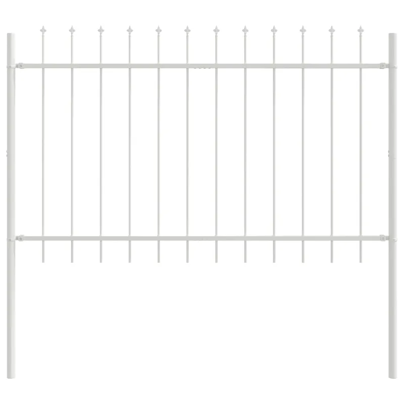 Sodo tvora 5 pcs Balta 8,5 x 0,8 m Miltelinis plienas