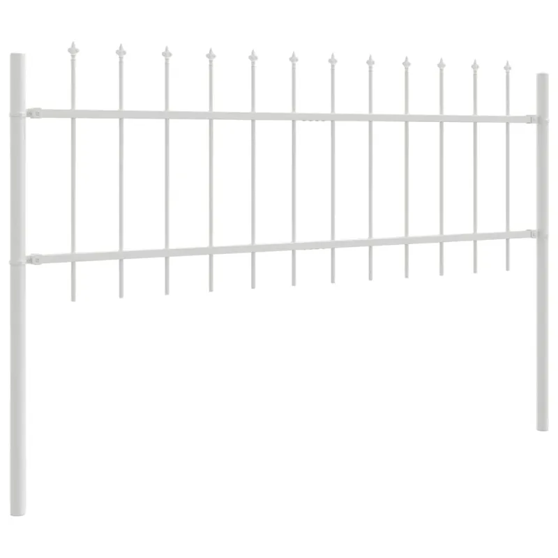 Sodo tvora 6 pcs Balta 10,2 x 0,6 m Miltelinis plienas
