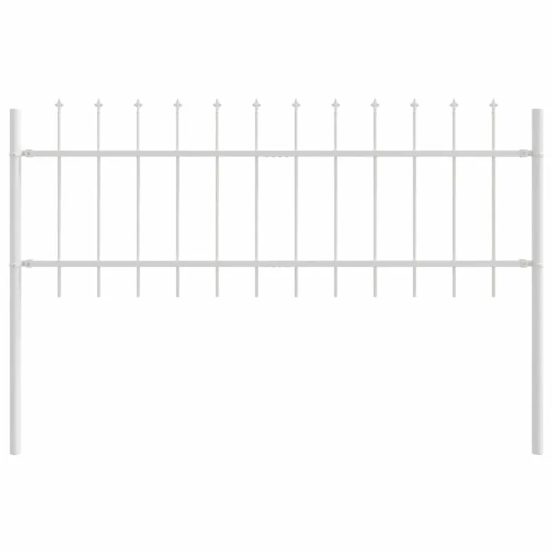 Sodo tvora 7 pcs Balta 11,9 x 0,6 m Miltelinis plienas