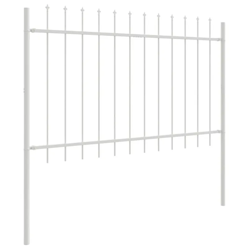 Sodo tvora 7 pcs Balta 11,9 x 1 m Miltelinis plienas