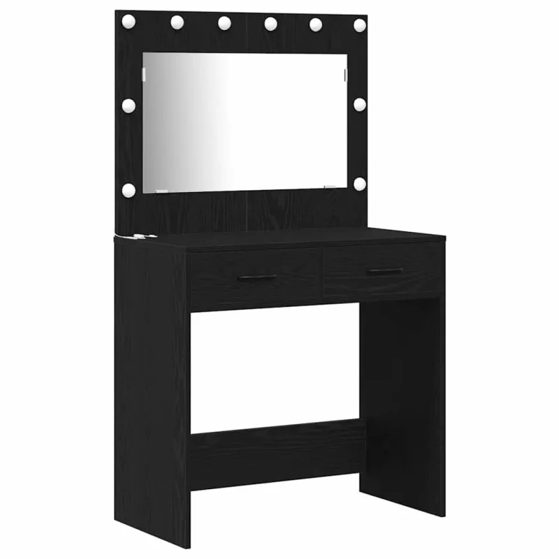 Makiažo stalas Juoda 78.5 x 41 x 135 cm Apdirbta mediena