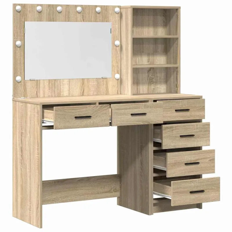 Makiažo stalas Ruda 78.5 x 41 x 135 cm Apdirbta mediena