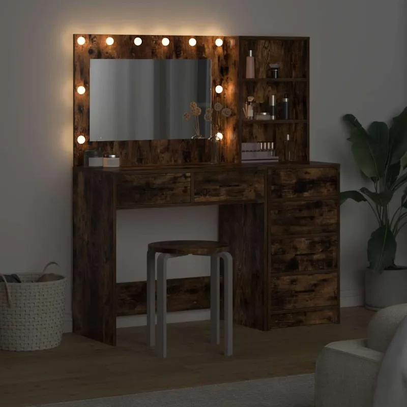 Makiažo stalas Ruda 78.5 x 41 x 135 cm Apdirbta mediena