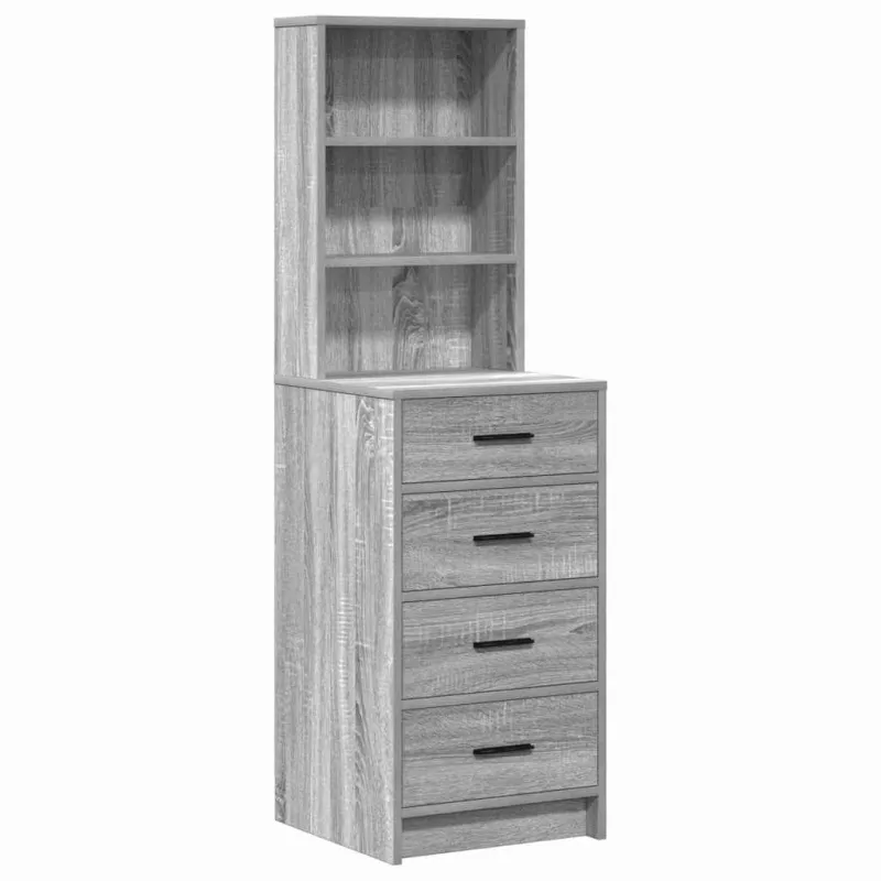 Makiažo stalas su stalčių Šviesiai pilka 78.5 x 41 x 135 cm