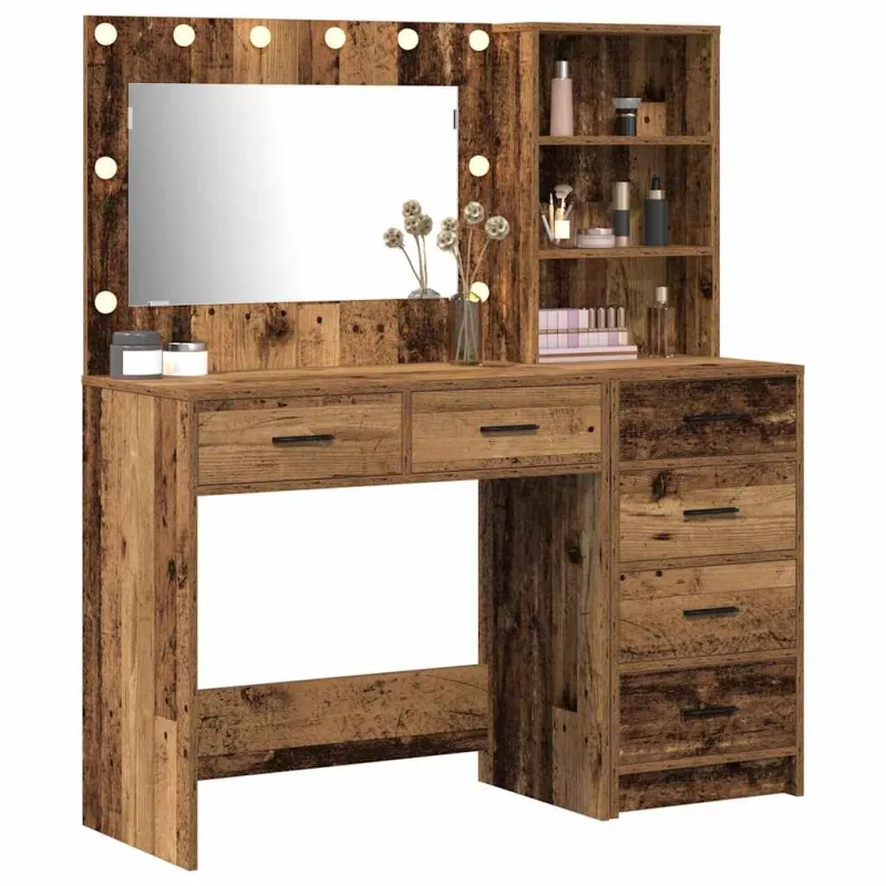 Makiažo stalas Ruda 78.5 x 41 x 135 cm Apdirbta mediena