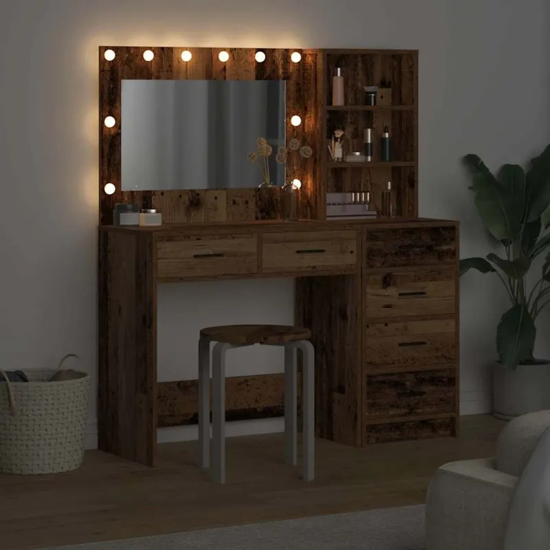 Makiažo stalas Ruda 78.5 x 41 x 135 cm Apdirbta mediena