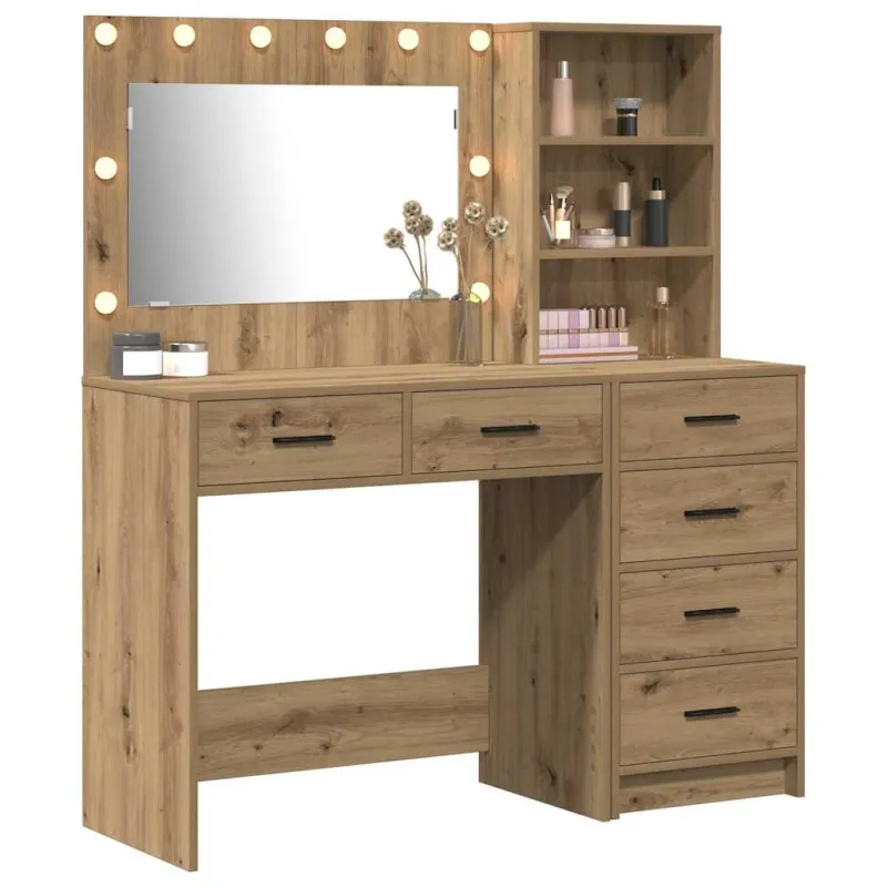 Makiažo stalas Ruda 78.5 x 41 x 135 cm Apdirbta mediena