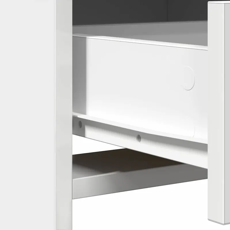 Makiažo stalas 2 pcs Balta 50 x 41 x 135 cm Apdirbta mediena
