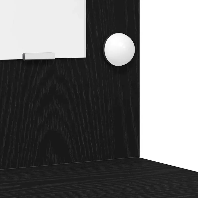 Makiažo stalas 2 pcs Juoda 50 x 41 x 135 cm Apdirbta mediena