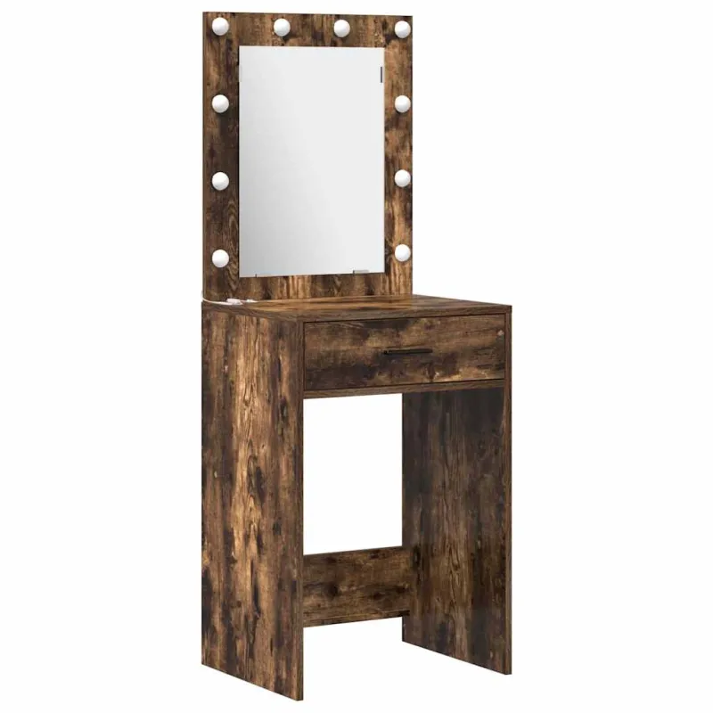 Makiažo stalas 2 pcs Ruda 50 x 41 x 135 cm Apdirbta mediena
