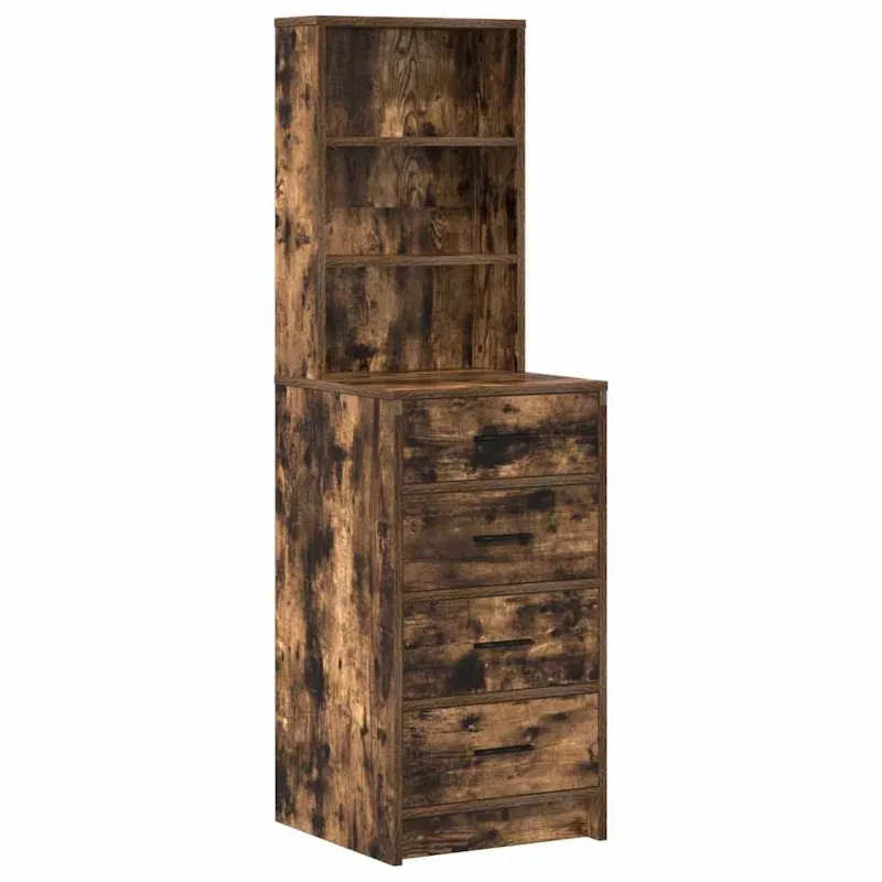 Makiažo stalas 2 pcs Ruda 50 x 41 x 135 cm Apdirbta mediena