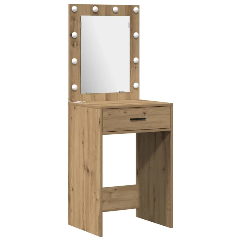 Makiažo stalas 2 pcs Ruda 50 x 41 x 135 cm Apdirbta mediena