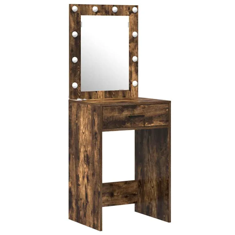 Makiažo stalas 2 pcs Ruda 50 x 41 x 135 cm Apdirbta mediena