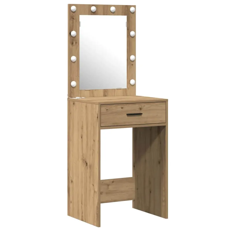 Makiažo stalas 2 pcs Ruda 50 x 41 x 135 cm Apdirbta mediena