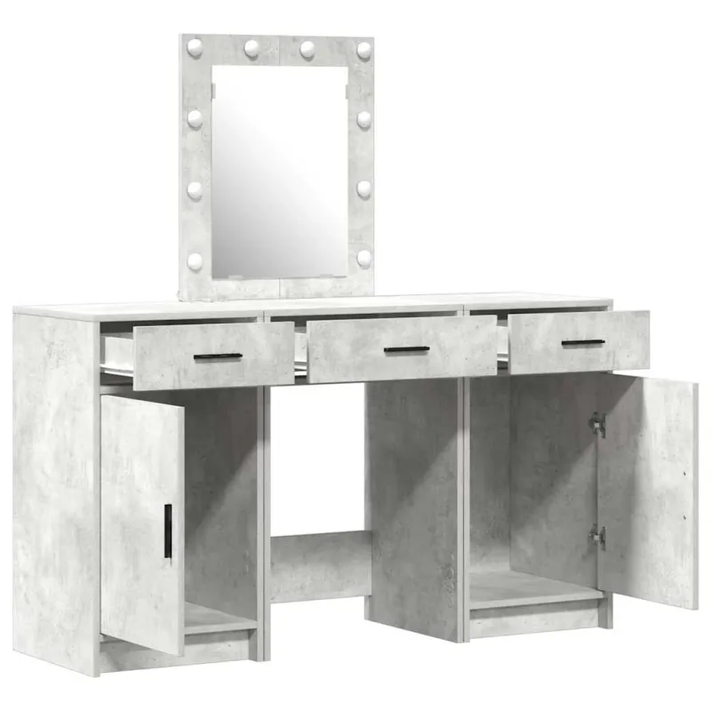 Makiažo stalas Pilka 50 x 41 x 135 cm Apdirbta mediena