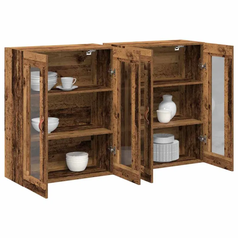 Sieniniai baldai 2 pcs Senovinis medis 69,5 x 34 x 90 cm