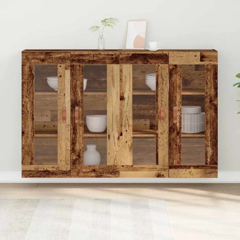 Sieniniai baldai 2 pcs Senovinis medis 69,5 x 34 x 90 cm