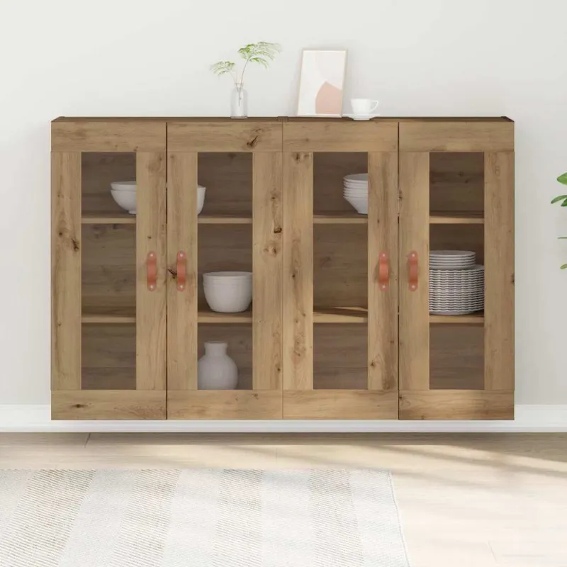 Sieniniai baldai 2 pcs Amatininkų ąžuolas 69,5 x 34 x 90 cm
