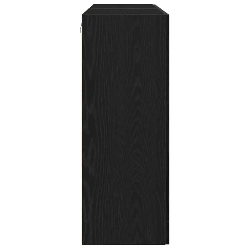 Sieniniai baldai 2 pcs Juodas ąžuolas 69,5 x 34 x 90 cm