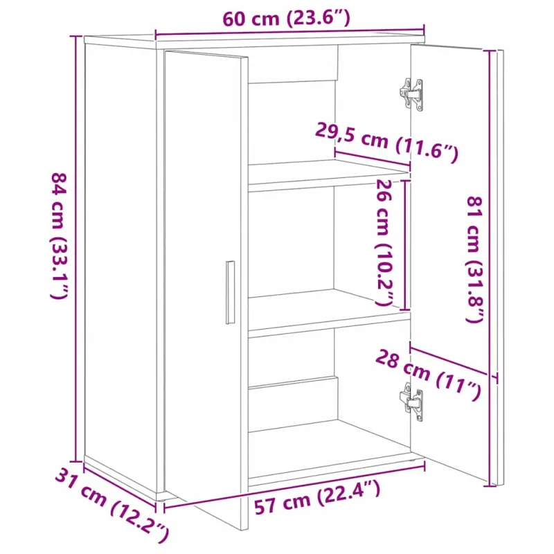 Kabalas 2 pcs Senas medis 60 x 31 x 84 cm Apdirbta mediena